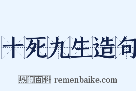 十死九生造句是什么意思的图片